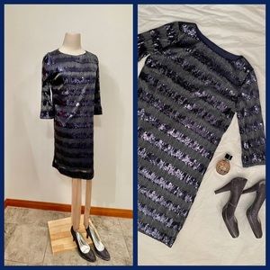 ✨Blue Sequin and Silver Thread Shimmering Dress✨